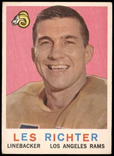 1959 Topps 84 Les Richter Los Angeles Rams (Foci Kártya) VG/EX+ Ram Kalifornia