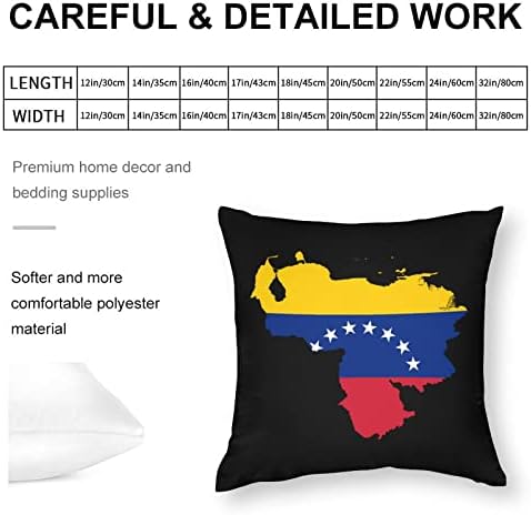 Zászló Térkép Venezuela Tér párnahuzat Poliészter Párna, Takaró Párnát, takarót Kanapé Dekoráció