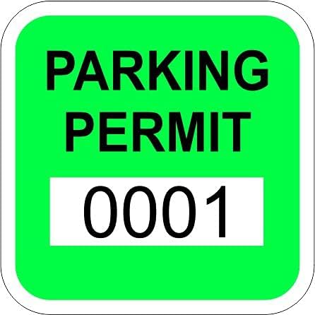 Zöld Fényvisszaverő 1.5 x 1.5 Kis Visszapillantó Tükör Parkolási Engedély Ablak Matrica, Matricák (Többes Szám Készletek állnak