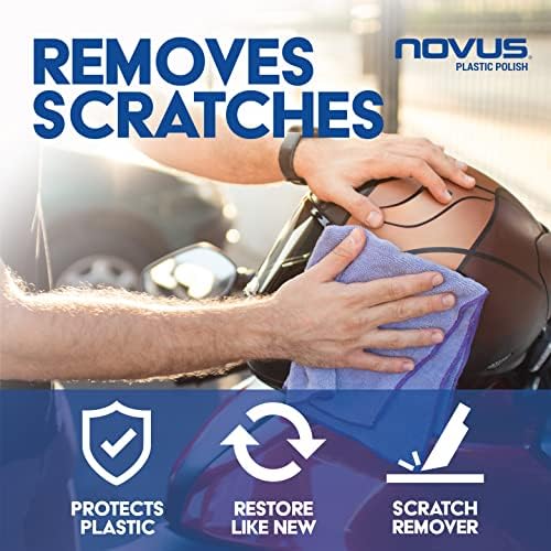 NOVUS-PK1-8oz-PM | Műanyag Clean & Shine 1, Jól Scratch Remover 2, Nehéz Scratch Remover 3 lengyel Társak Csomag | 8 Uncia Üveg