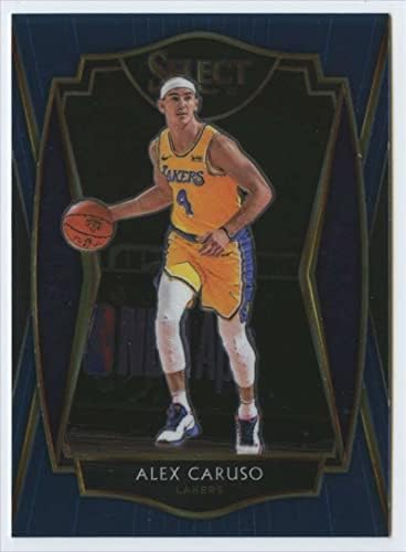2020-21 Panini Válassza ki a Kék 145 Alex Caruso Premier Szinten Los Angeles Lakers NBA Kosárlabda Trading Card