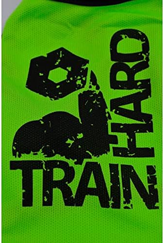 PETMONT Sport Póló Háziállat Desing: a Vonat Nehéz Fekete-Neon Zöld Nagy Kicsi Közepes Közepes Méretű Kutyák