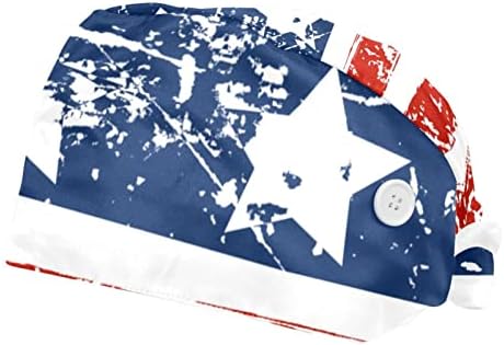 OELDJFNGSDC 2 Csomag KIRÁLYSÁGBAN a Brit Zászlót Londonban Dolgozó Kap a Gombok, Állítható Fejpánt Nyakkendő Vissza Bouffant