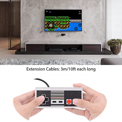 Outspot Game Controller for NES Klasszikus Kiadás, illetve a Nintendo Klasszikus Mini, Retro Vezérlő, 10 FT Extra Hosszú Kábel,Kompatibilis
