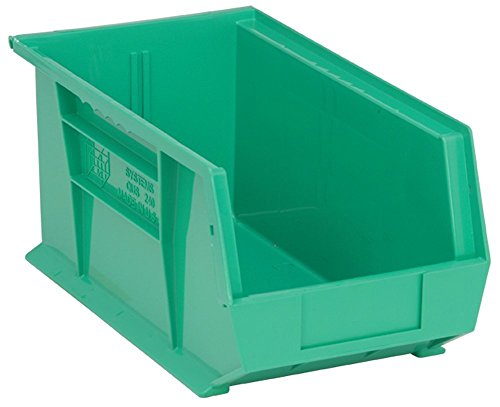 KVANTUM-TÁROLÓ RENDSZEREK K-QUS240GN-3 3-Pack Verem, majd tedd Műanyag Kuka Tároló Konténerek, 14 x 8 x 7, Zöld