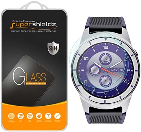 (2 Csomag) Supershieldz Célja a ZTE Kvarc (Smartwatch) Edzett Üveg kijelző Védő fólia, Anti Karcolás, Buborék Mentes