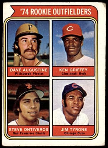 1974 Topps 598 Újonc Szélen Ken Griffey/Dave Ágoston/Steve Ontiveros/Jim Tyrone Cincinnati Kalózok/Vörös/Óriások/Cubs (Baseball Kártya)