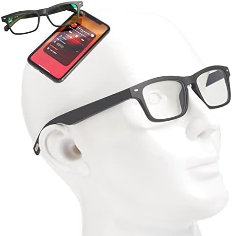 Okos-Szemüveg & Bluetooth Audio Szemüveg, Nyitott-Audio Surround,Zenét hallgat & kihangosított Hívás, Bluetooth 5.0 Kék Fény