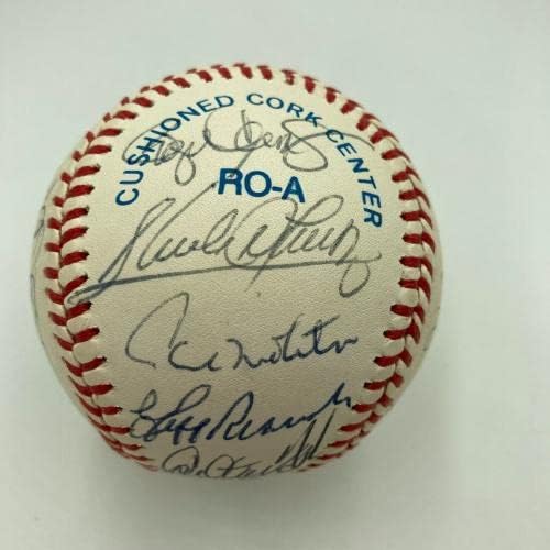 1991 All Star Game Csapat Aláírt Baseball Ken Griffey Jr. Kirby Puckett SZÖVETSÉG COA - Dedikált Baseball