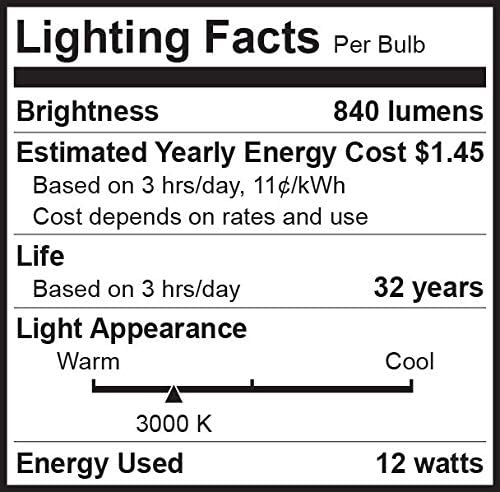 Bioluz LED 8 Csomag 5 / 6-os 75 Watt Használ 12W 90 CRI Szabályozható Retrofit LED Süllyesztett Lámpatest, Mennyezeti Lámpa 840 Lumen UL JA8