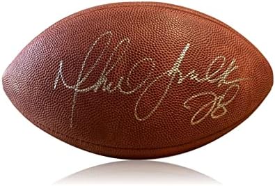 Marshall Faulk Aláírt Hiteles NFL Labdarúgó-SZÖVETSÉG COA Autogramot Ram Colts La - Dedikált Focilabda