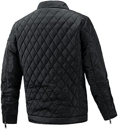 Férfi Alkalmi Motoros Kabát Teljes Zip Téli Meleg Évjárat Motoros Kabát Könnyű, Karcsú Fit Vintage Kabátok
