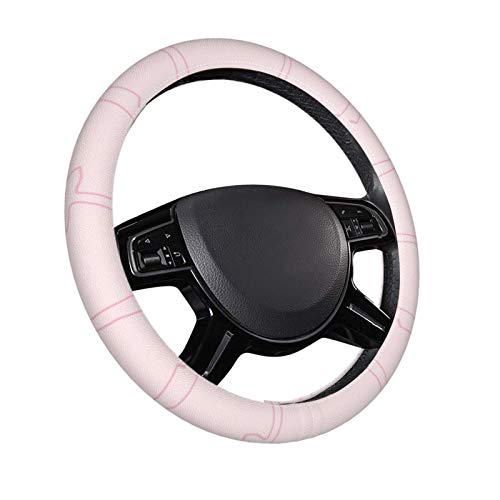 Rózsaszín Flamingó Együtt 3D-s minta neoprén kormánykerék-fedezze női lány ajándék autó belső
