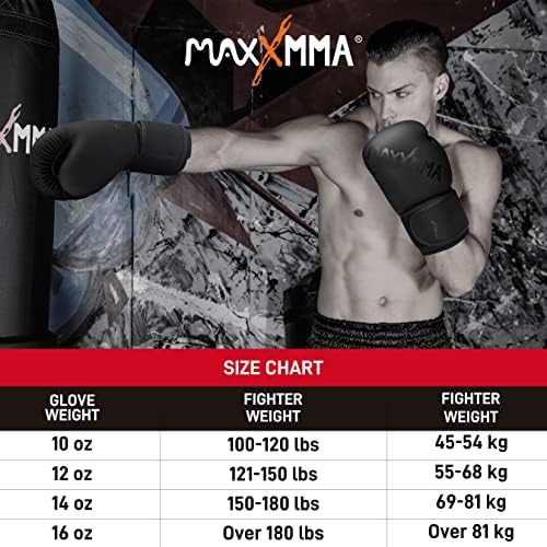 MaxxMMA Pro Stílus Boksz Kesztyű, Férfi & Nő, a Képzés Nehéz Zsák Edzés Kesztyű, Muay Thai, Kick-box Edző boxzsák, Munka, Harc Kesztyű