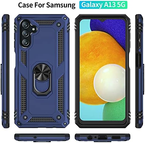Yiakeng Samsung A13 5G az Esetben, Galaxy A13 5G az Esetben a HD kijelző Védő fólia, Katonai Védelmi Esetekben a Gyűrű a Samsung Galaxy
