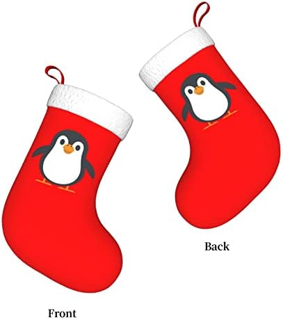 CUTEDWARF Pingvin Christma Harisnya karácsonyfa Díszek Karácsonyi Zokni a Karácsonyi Ünnep Party Ajándékok, 18 Colos