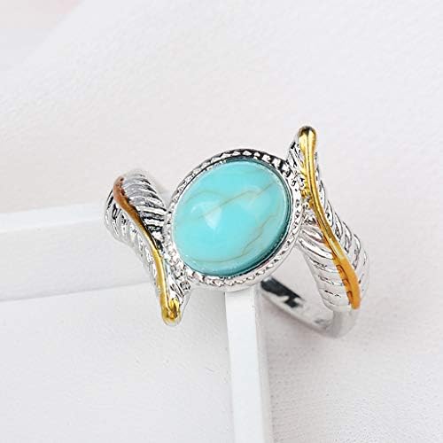 Gyűrűk Női Luxus Kreatív Türkiz Toll Zománc Gyűrű Női Jewelrya Jó Ajándék egy Barátnő, Barát, Család