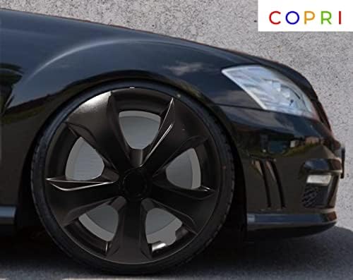 Copri Készlet 4 Kerék Fedezze 14 Colos Dísztárcsa Fekete Snap-On Illik Renault